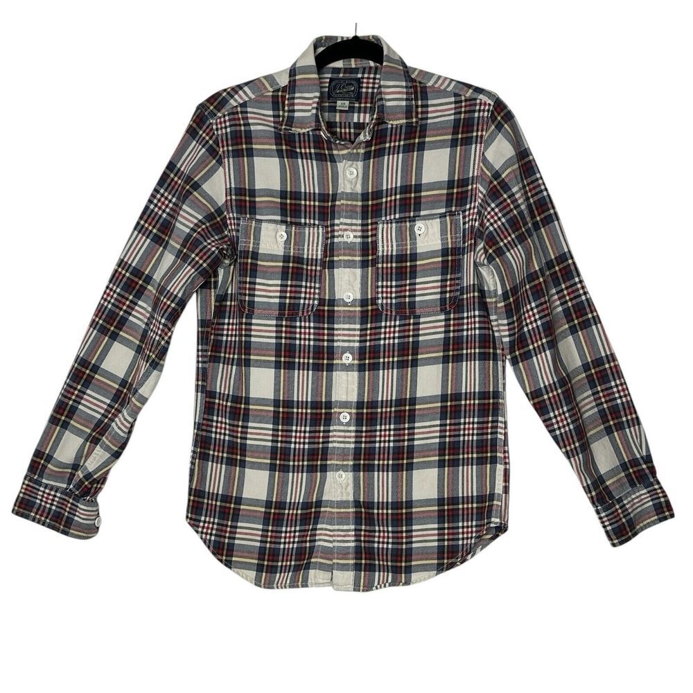 J.Crew‎ Shirt Men's XS Plaid Long Sleeve Classic Office Top